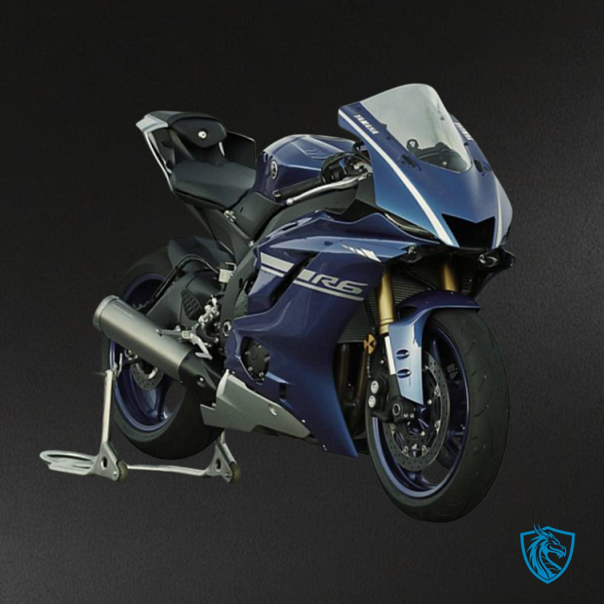 Yamaha YZF R6 (2017-2019) Blue & White Logo Fairing Kit - Aftermarket ABS Bodywork