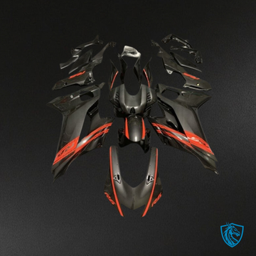 Yamaha YZF R6 (2017-2019) Black & Red Carbon Fiber Fairings Kit | ABS Bodywork