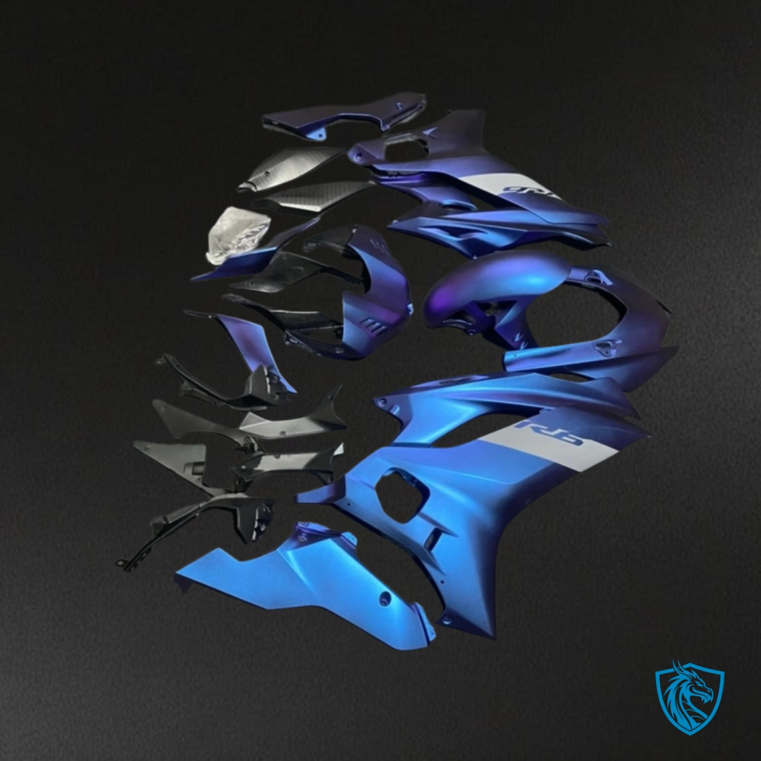 Yamaha YZF R6 (2017-2019) Chameleon Matte Blue Fairing Kit - Aftermarket ABS Bodywork