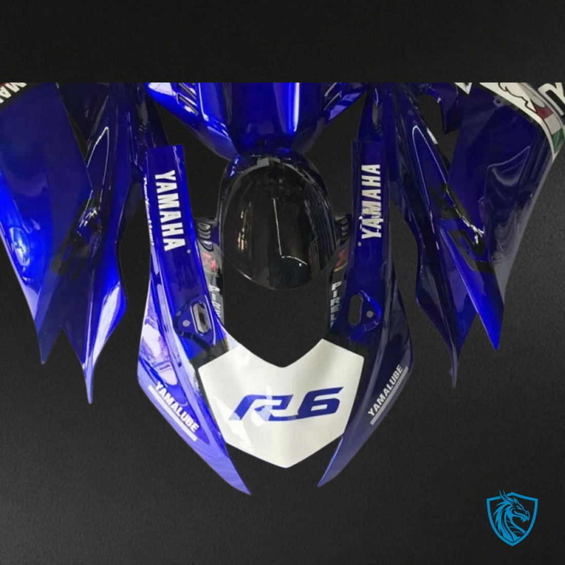 Yamaha YZF R6 (2017-2019) Dark Blue, White & Black - Custom ABS Fairing Kit