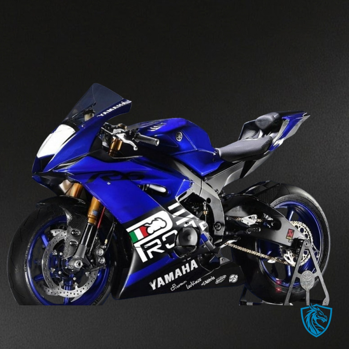 Yamaha YZF R6 (2017-2019) Dark Blue, White & Black - Custom ABS Fairing Kit