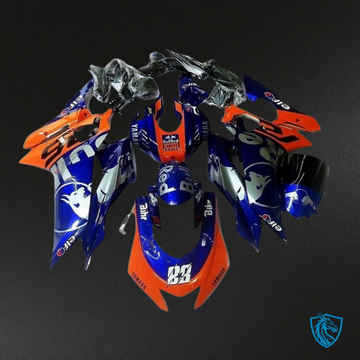Yamaha YZF R6 (2017-2019) Gray, Orange & Blue Bull Fairing Kit - Aftermarket ABS Bodywork