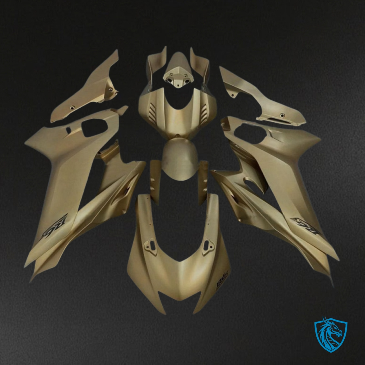 Yamaha YZF R6 (2017-2019) Matte Gold Without Logo - Custom ABS Fairing Kit