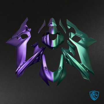Yamaha YZF R6 (2017-2019) Matte Green & Matte Purple Fairings Kit | ABS Bodywork