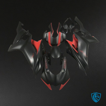 Yamaha YZF R6 (2017-2019) Matte Black Skull Fairings Kit | ABS Bodywork