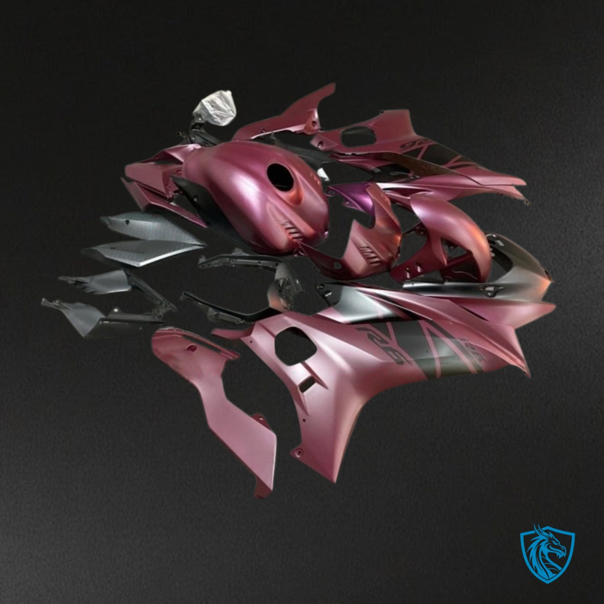 Yamaha YZF R6 (2017-2019) Red & Black - MERGEment Motorcycle Fairings Kit