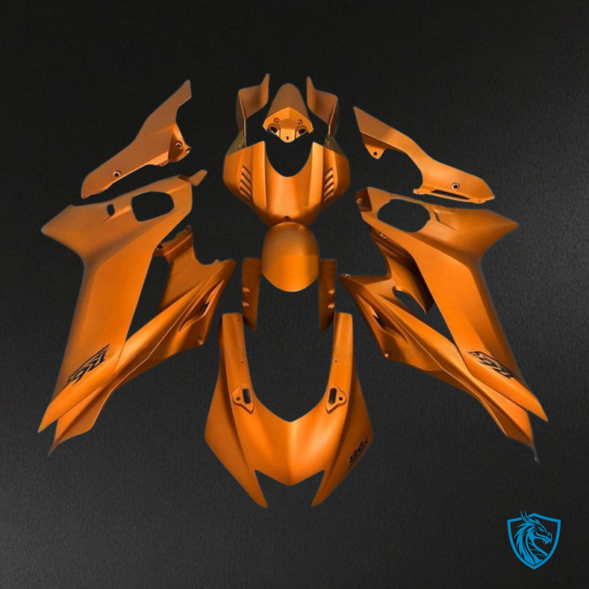 Yamaha YZF R6 (2017-2019) Gloss Orange - Custom ABS Fairing Kit