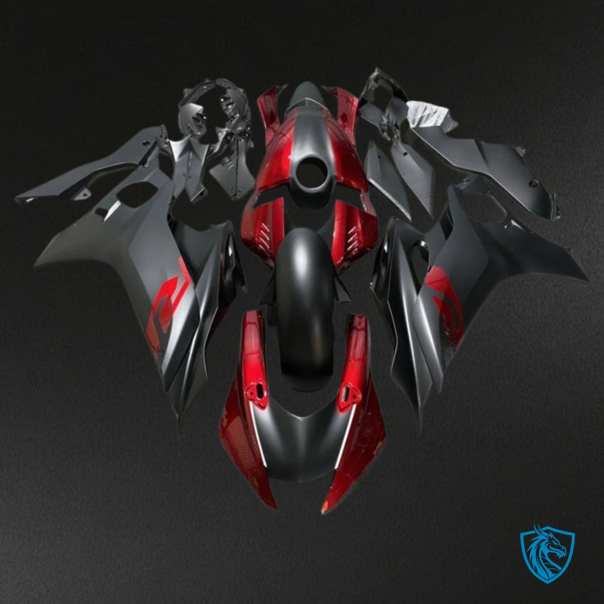 Yamaha YZF R6 (2017-2019) Gloss Red & Black - Custom ABS Fairing Kit