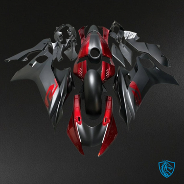 Yamaha YZF R6 (2017-2019) Gloss Red & Black - Custom ABS Fairing Kit