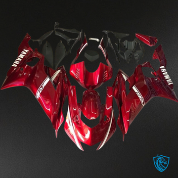 Yamaha YZF R6 (2017-2019) Red, Black & White Logo Fairing Kit | ABS Bodywork