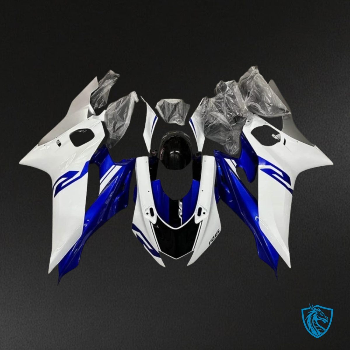 Yamaha YZF R6 (2017-2019) White, Blue & Black Fairings Kit | ABS Bodywork