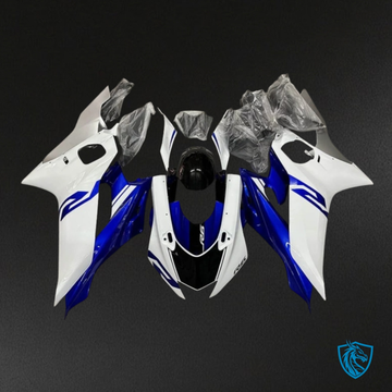 Yamaha YZF R6 (2017-2019) White, Blue & Black Fairings Kit | ABS Bodywork