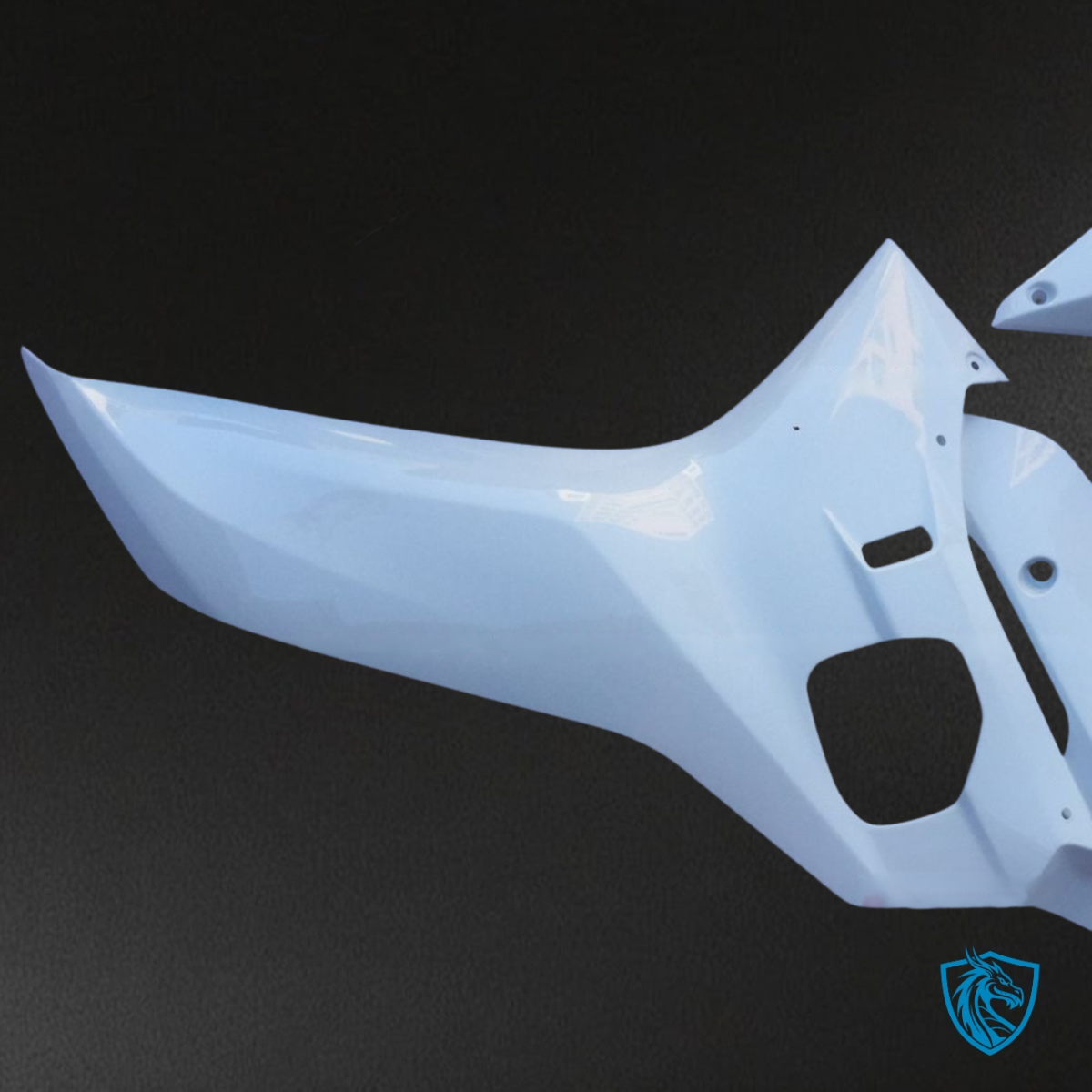 Yamaha YZF R6 (2017-2019) White & Black No Logo - MERGEment Motorcycle Fairings Kit