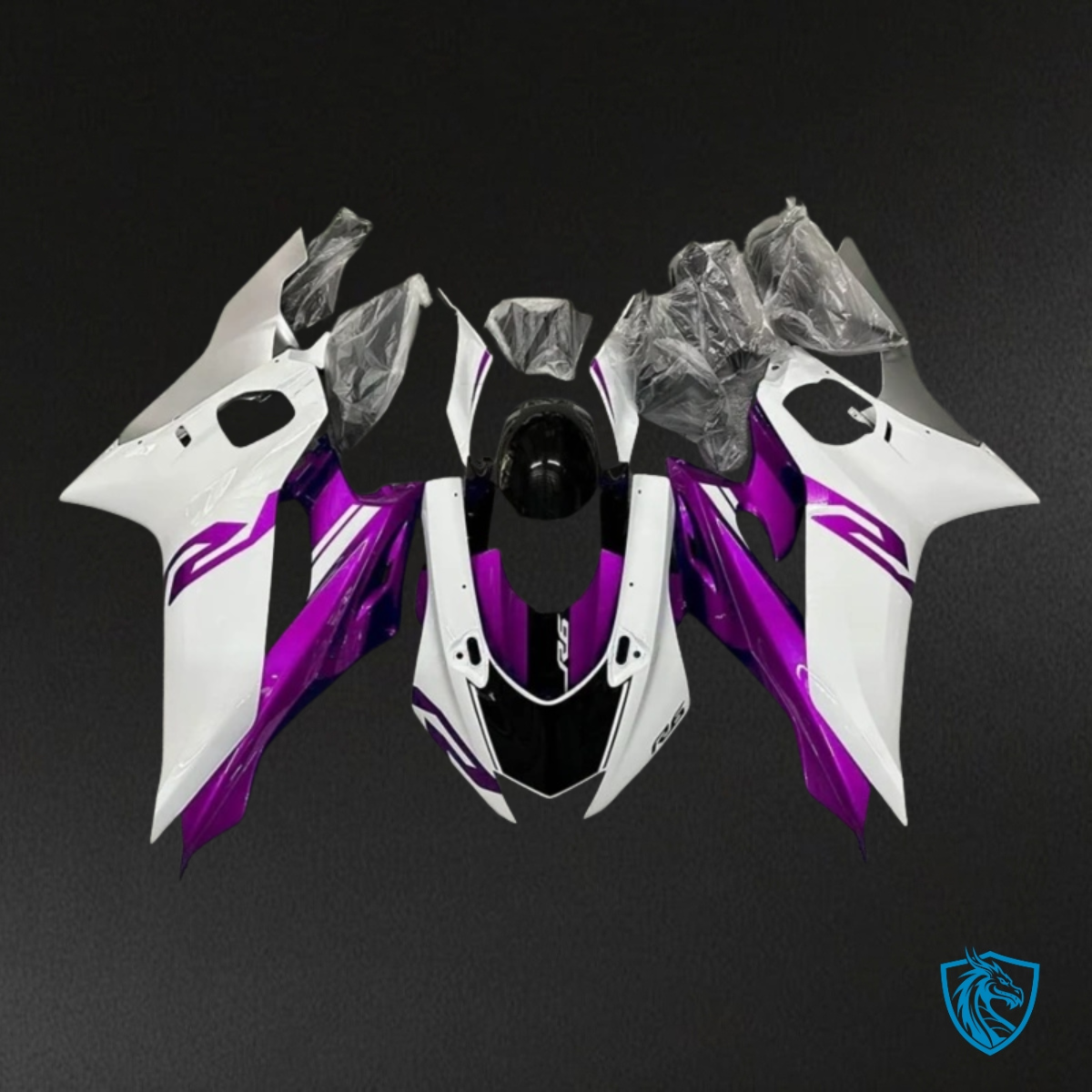 Yamaha YZF R6 (2017-2019) White & Purple - MERGEment Motorcycle Fairings Kit
