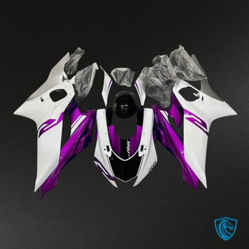 Yamaha YZF R6 (2017-2019) White & Purple - MERGEment Motorcycle Fairings Kit
