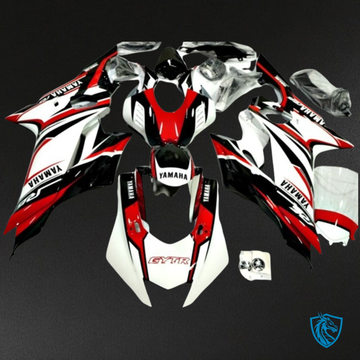 Yamaha YZF R6 (2017-2019) White, Red & Black Fairing Kit - Aftermarket ABS Bodywork