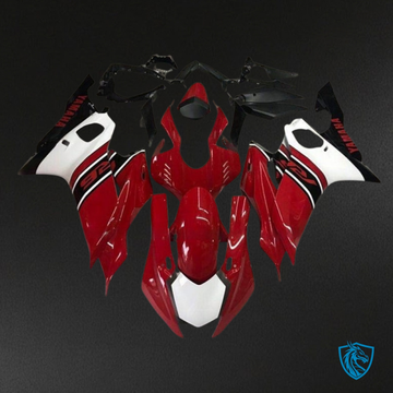 Yamaha YZF R6 (2017-2019) White, Gloss Red & Black Fairing Kit - Aftermarket ABS Bodywork