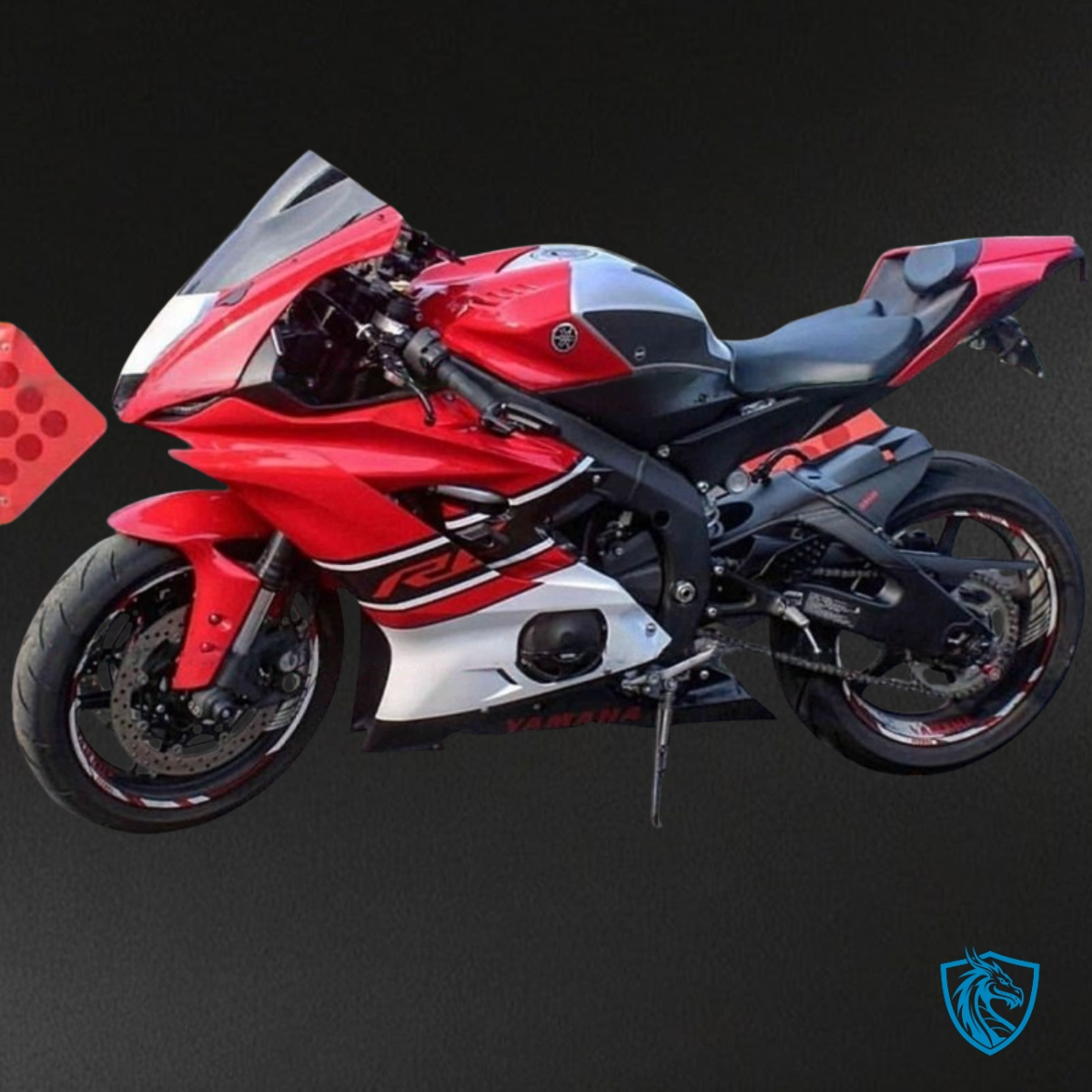 Yamaha YZF R6 (2017-2019) White, Gloss Red & Black Fairing Kit - Aftermarket ABS Bodywork