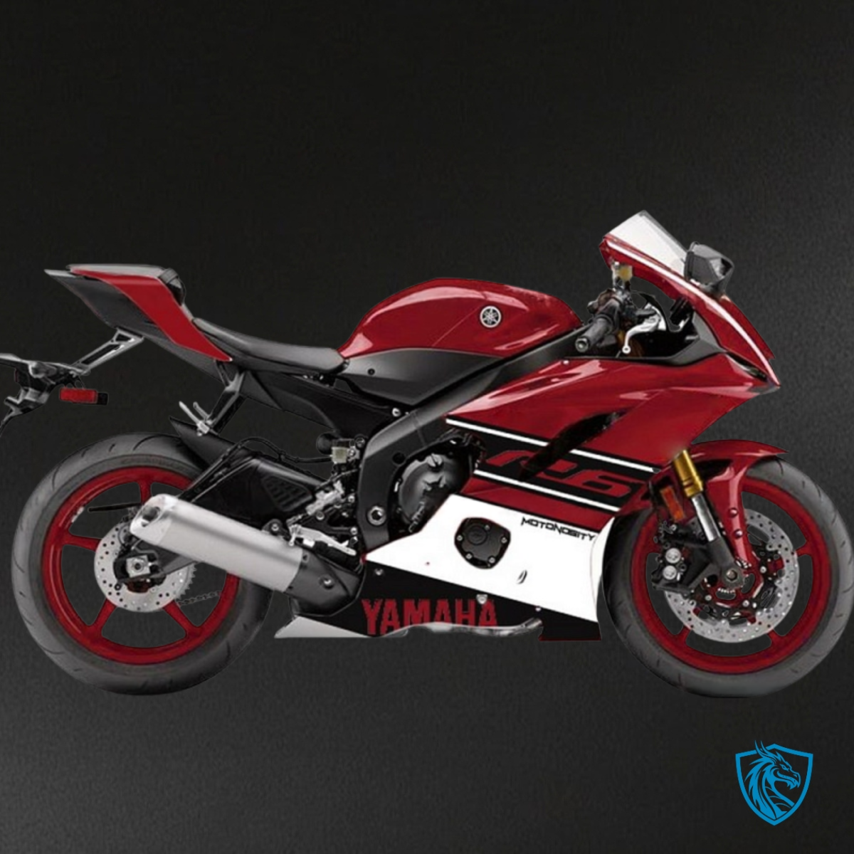 Yamaha YZF R6 (2017-2019) White, Gloss Red & Black Fairing Kit - Aftermarket ABS Bodywork