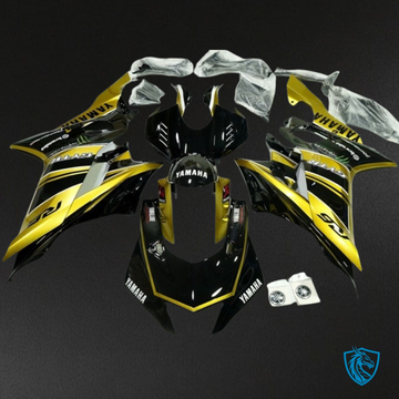 Yamaha YZF R6 (2017-2019) Yellow & Black Glossy Fairing Kit | ABS Bodywork