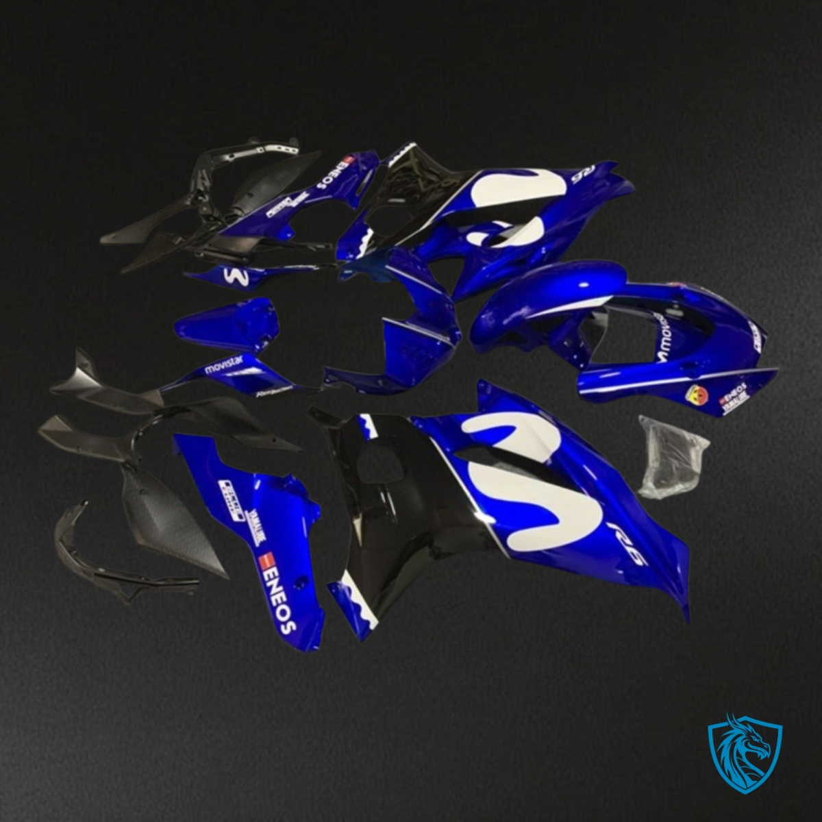 Yamaha YZF R6 (2017-2019) Blue, Black & White - Custom ABS Fairing Kit