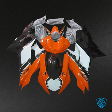 Yamaha YZF R6 (2017-2019) Orange, Black & White - Custom ABS Fairing Kit
