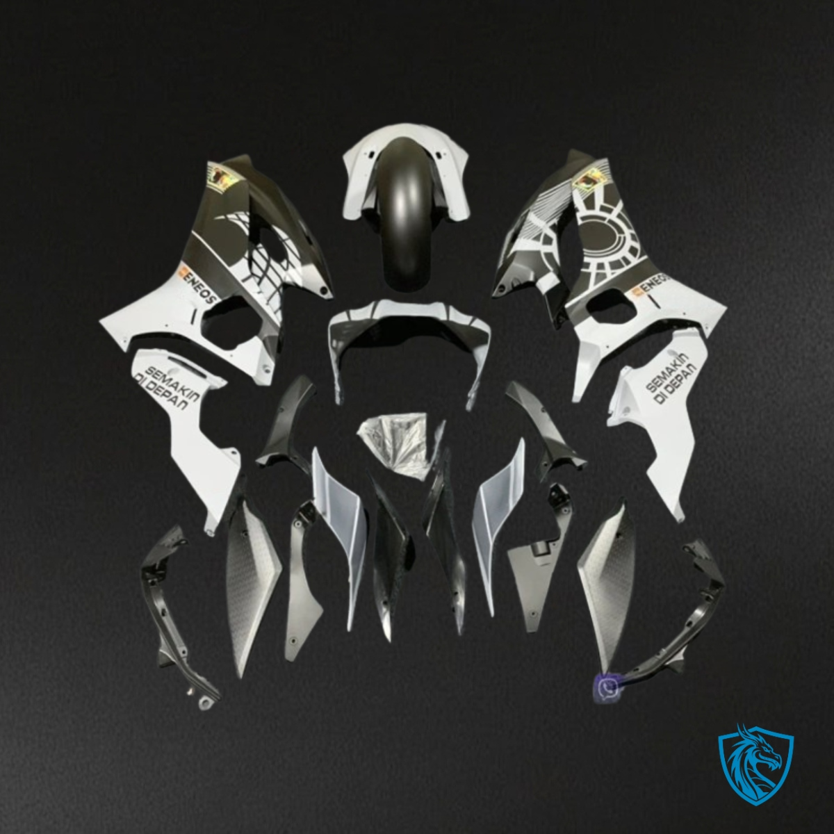 Yamaha YZF R6 (2017-2019) Black & White - Custom ABS Fairing Kit