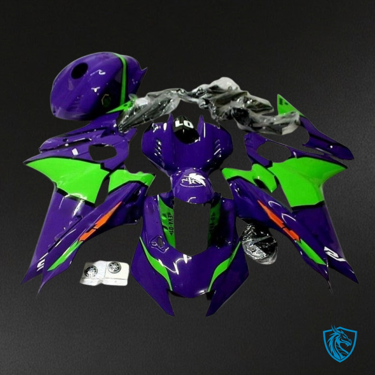 Yamaha YZF R6 (2017-2019) Purple & Green - Custom ABS Fairing Kit