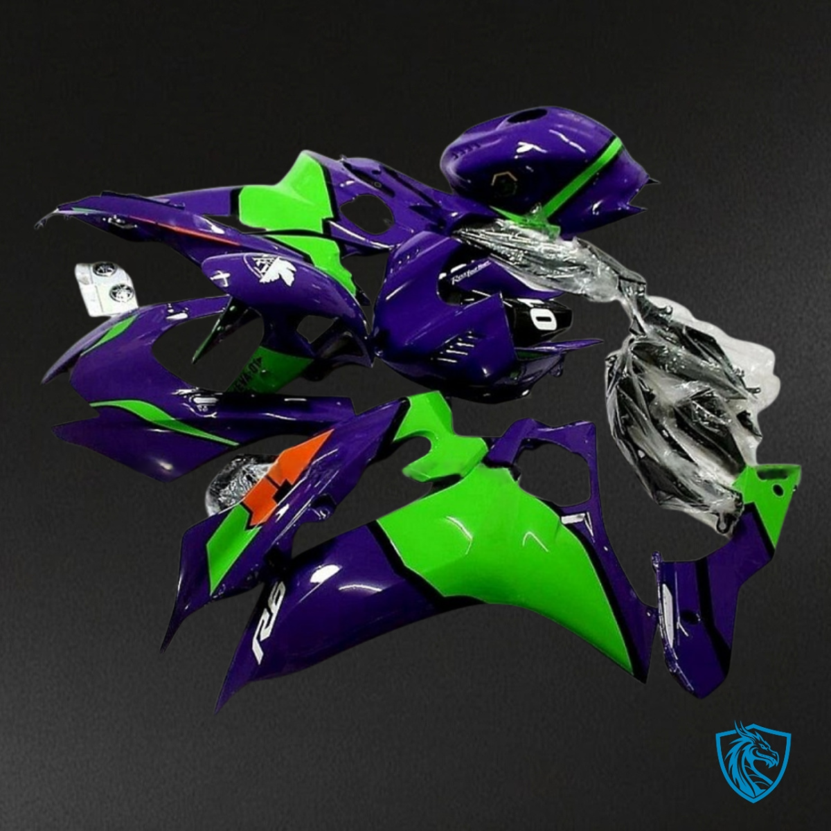 Yamaha YZF R6 (2017-2019) Purple & Green - Custom ABS Fairing Kit
