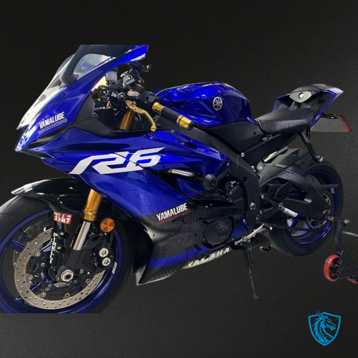 Yamaha YZF R6 (2017-2019) Glossy Blue, White & Black - MERGEment Motorcycle Fairings Kit
