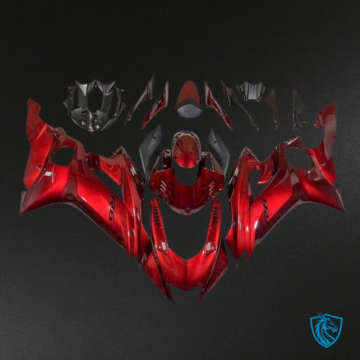 Yamaha YZF R6 (2017-2019) Glossy Red & Black Fairing Kit - Aftermarket ABS Bodywork