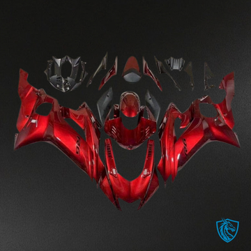 Yamaha YZF R6 (2017-2019) Glossy Red & Black Fairing Kit - Aftermarket ABS Bodywork