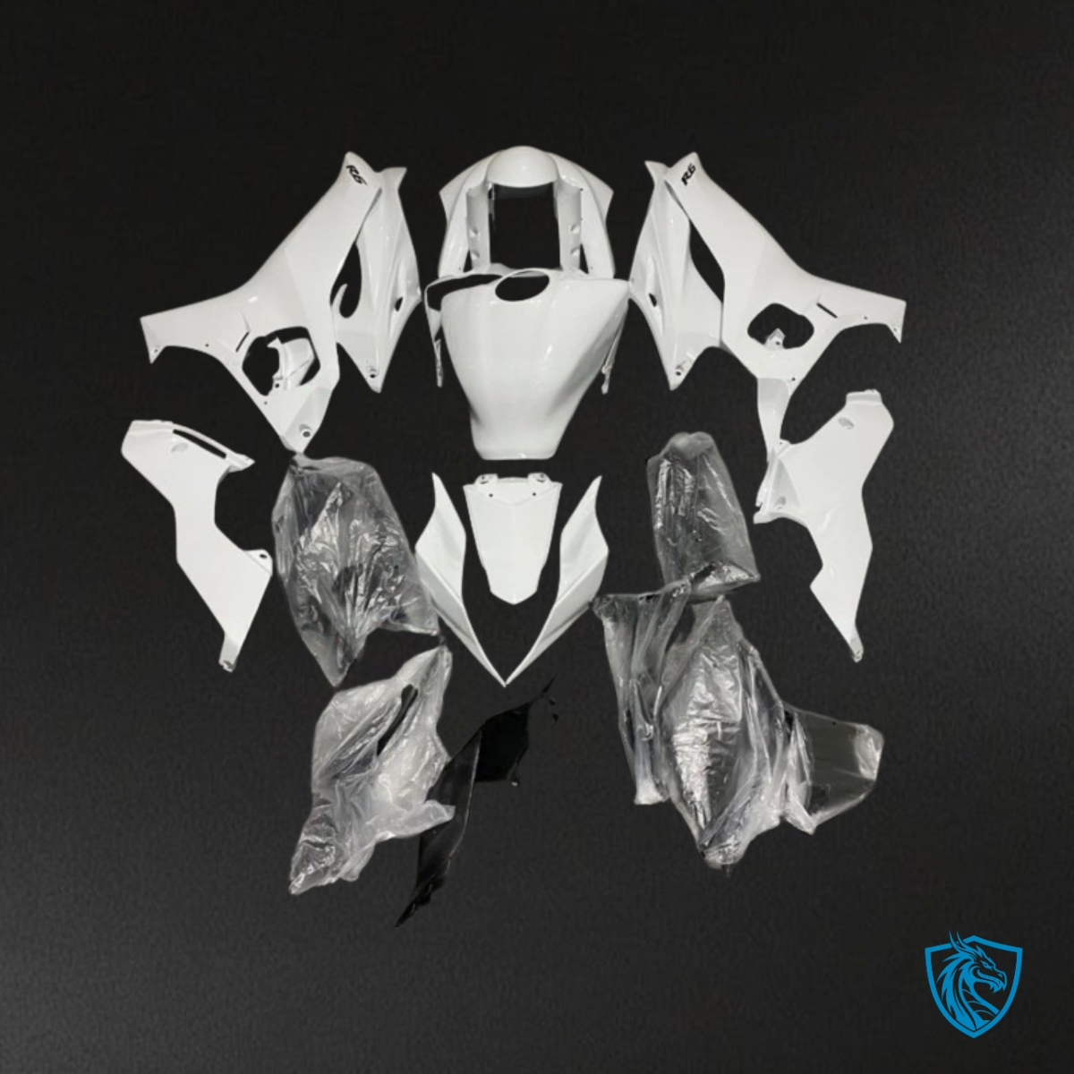 Yamaha YZF R6 (2017-2019) Glossy White - MERGEment Motorcycle Fairings Kit