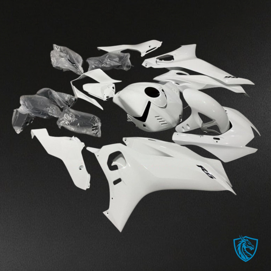 Yamaha YZF R6 (2017-2019) Glossy White - MERGEment Motorcycle Fairings Kit