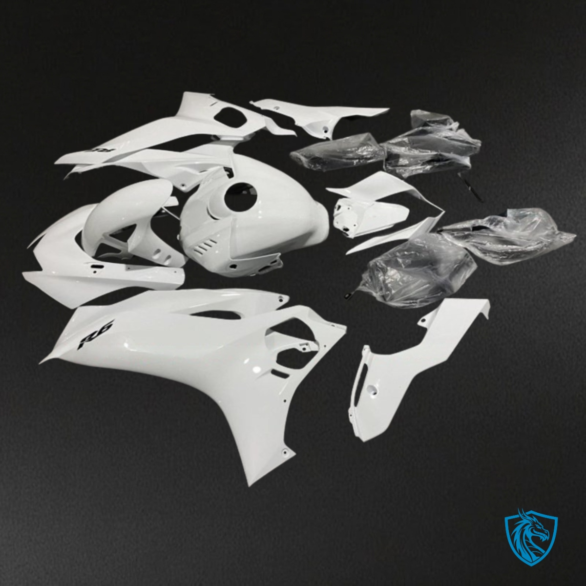 Yamaha YZF R6 (2017-2019) Glossy White - MERGEment Motorcycle Fairings Kit