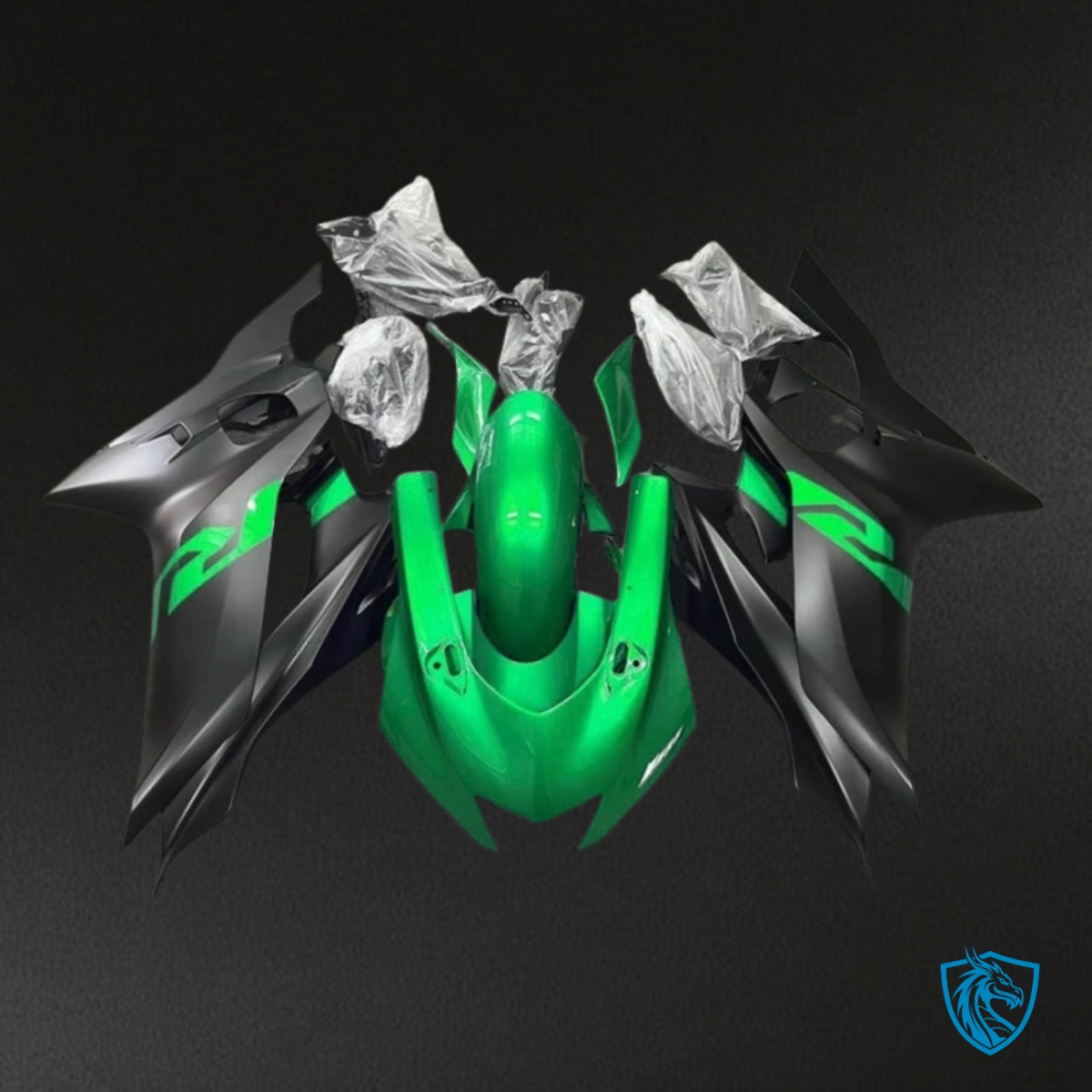 Yamaha YZF R6 (2017-2019)Black & Green Fairing Kit | ABS Bodywork