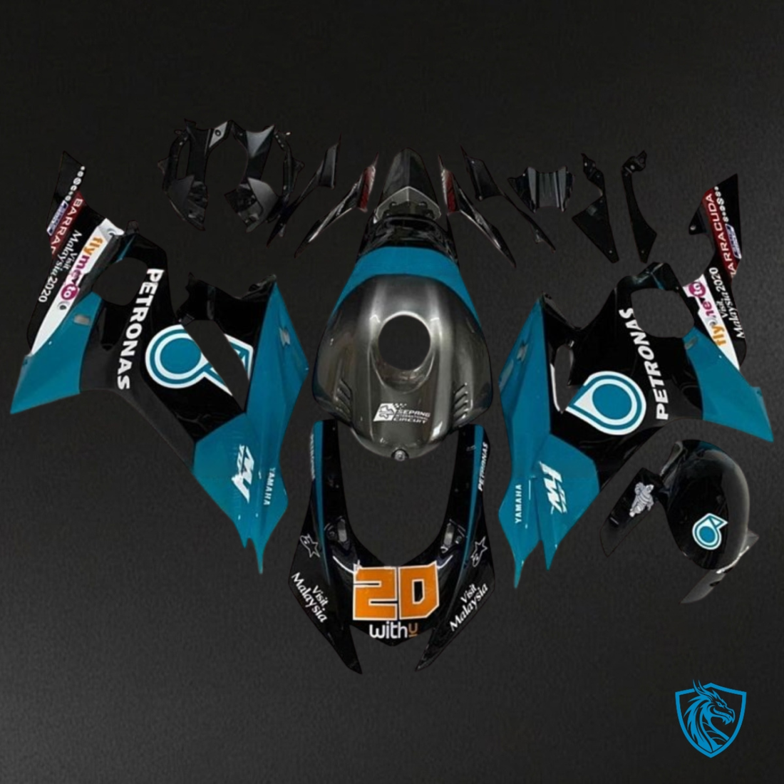 Yamaha YZF R6 (2017-2019) Green & Black Fairing Kit | ABS Bodywork