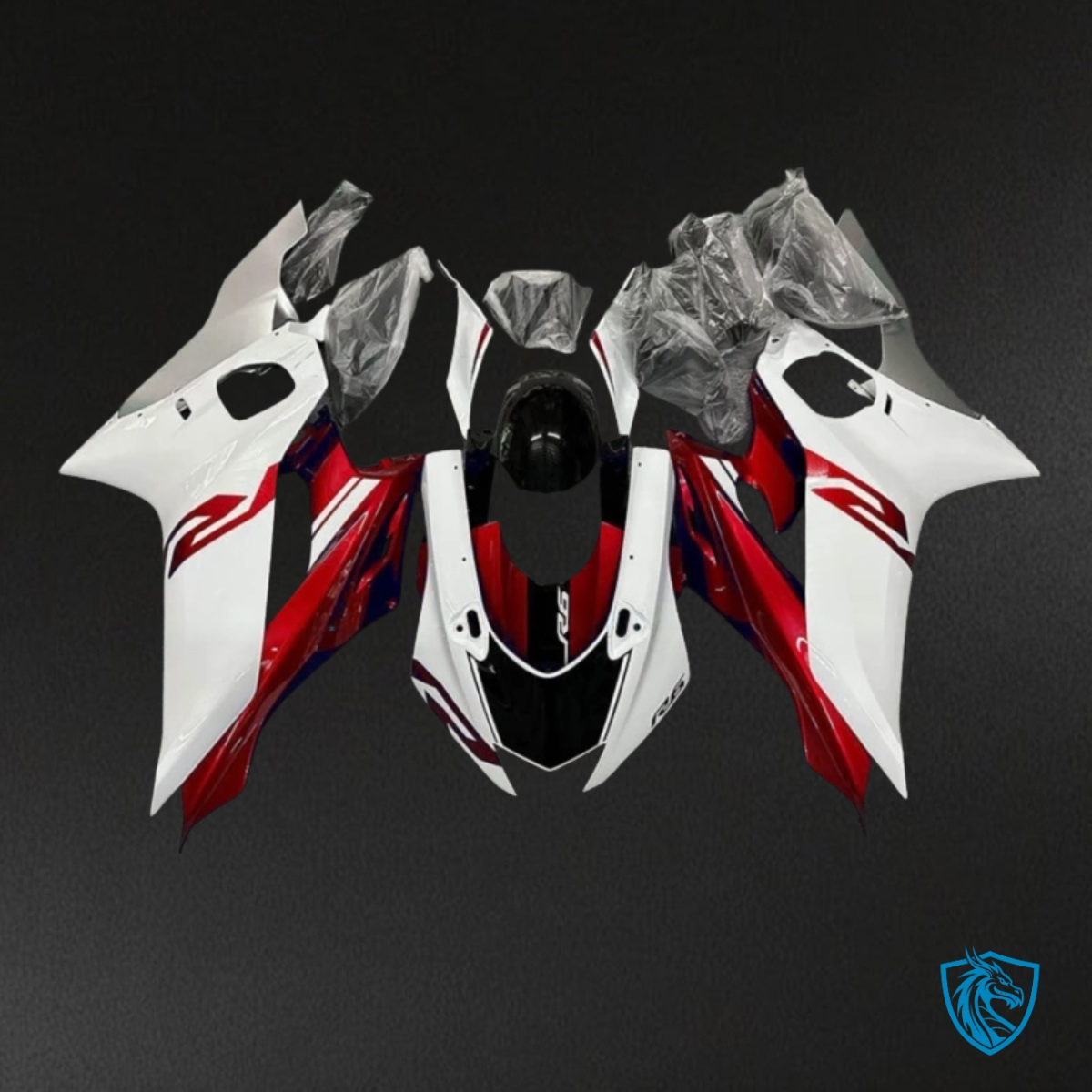 Yamaha YZF R6 (2017-2019) Red & White Fairings Kit | ABS Bodywork