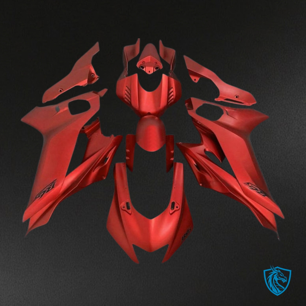 Yamaha YZF R6 (2017-2019) Red No Logo - Custom ABS Fairing Kit