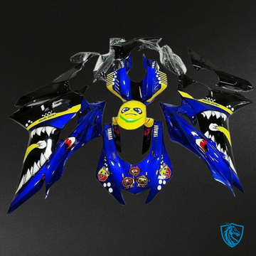 Yamaha YZF R6 (2017-2019) Shark Blue & Yellow Fairing Kit - Aftermarket ABS Bodywork