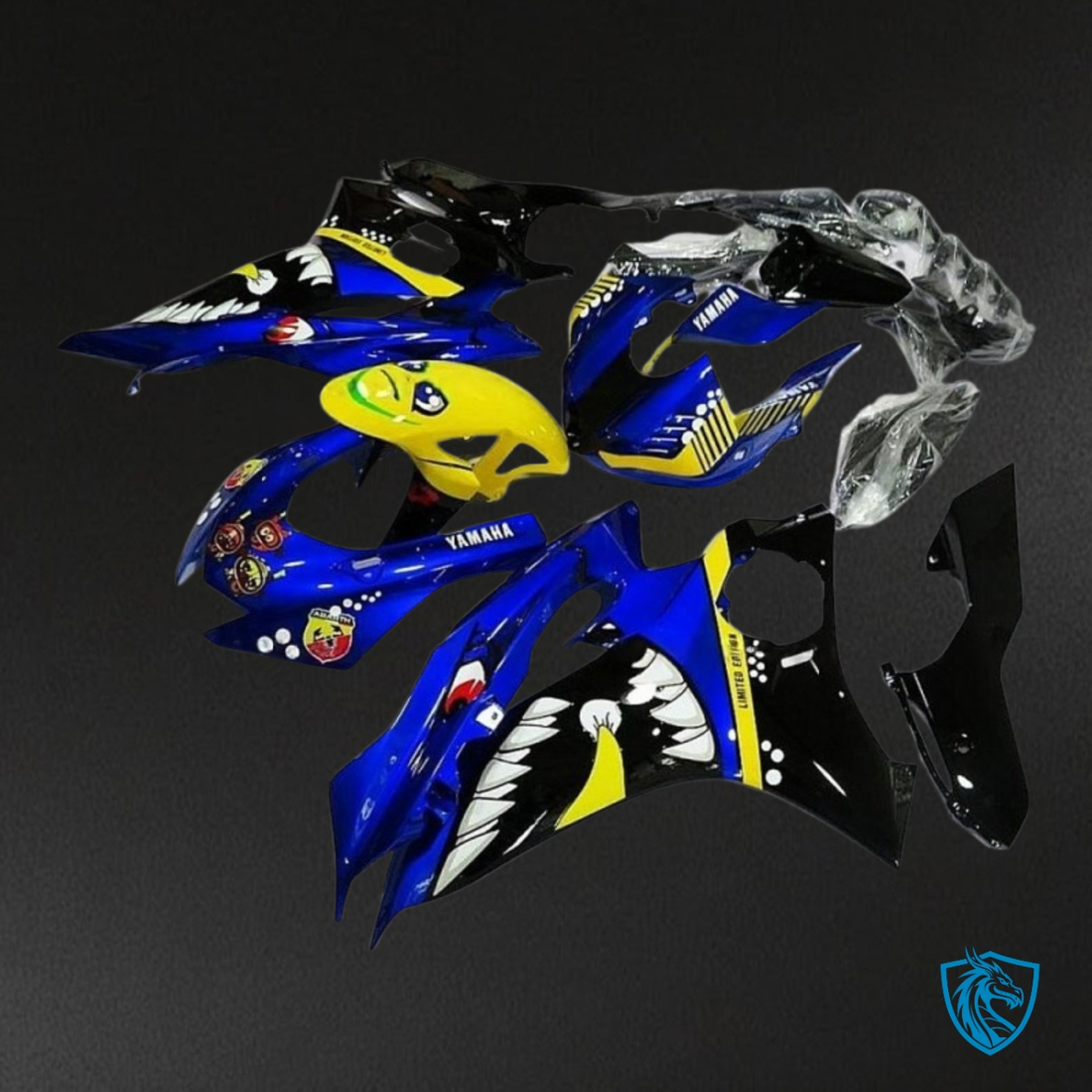 Yamaha YZF R6 (2017-2019) Shark Blue & Yellow Fairing Kit - Aftermarket ABS Bodywork