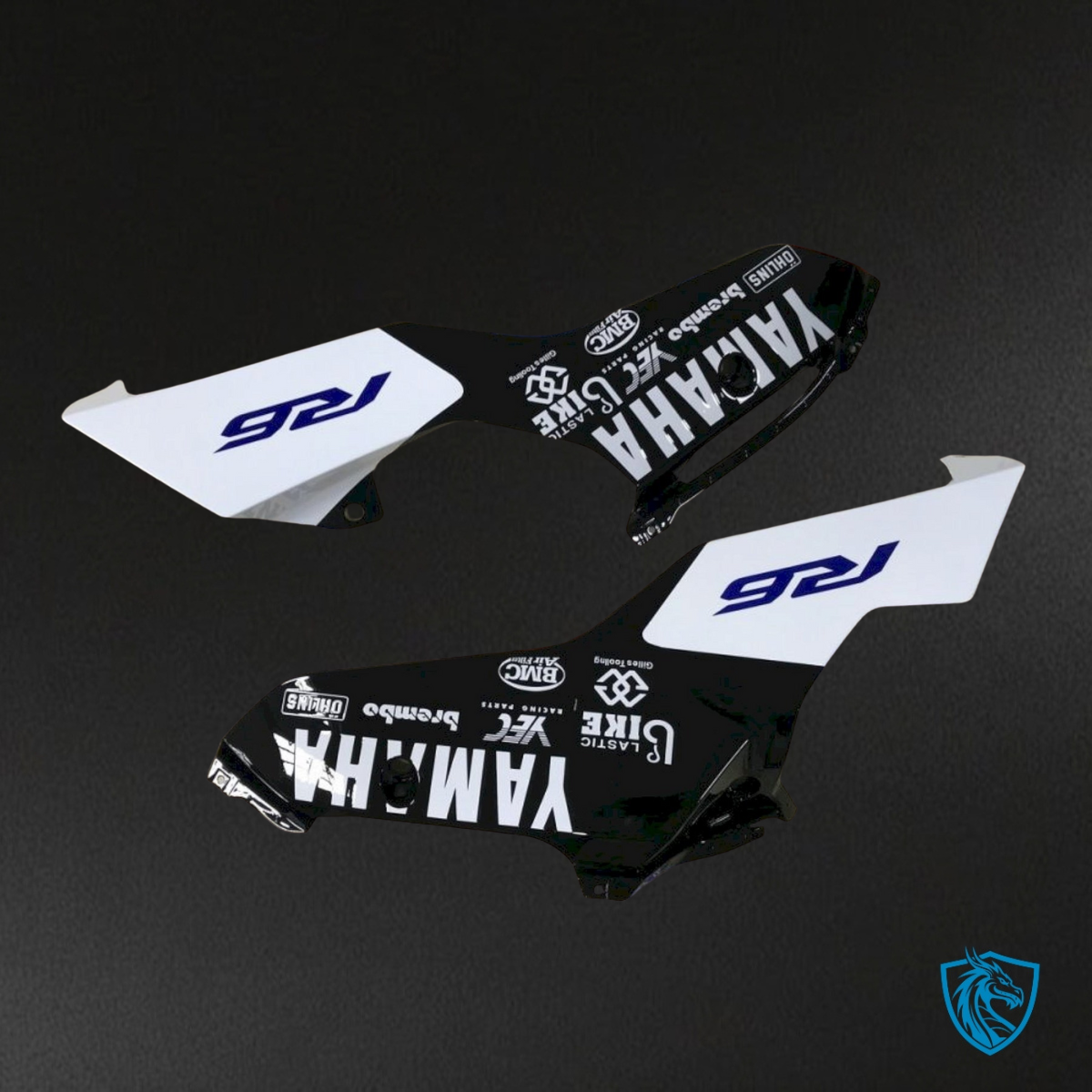 Yamaha YZF R6 (2017-2019) Blue & Black Shark Fairings Kit | ABS Bodywork