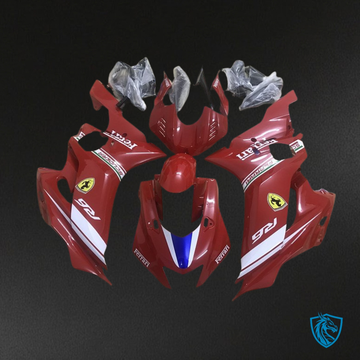 Yamaha YZF R6 (2017-2019) Red & White Ferrari Fairing Kit - Aftermarket ABS Bodywork
