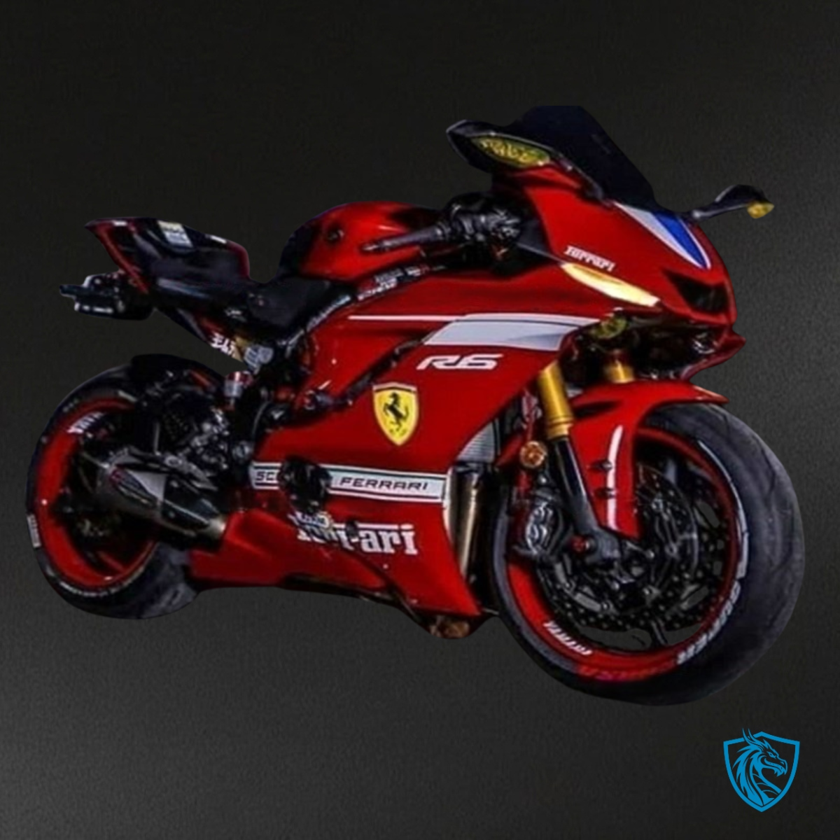 Yamaha YZF R6 (2017-2019) Red & White Ferrari Fairing Kit - Aftermarket ABS Bodywork