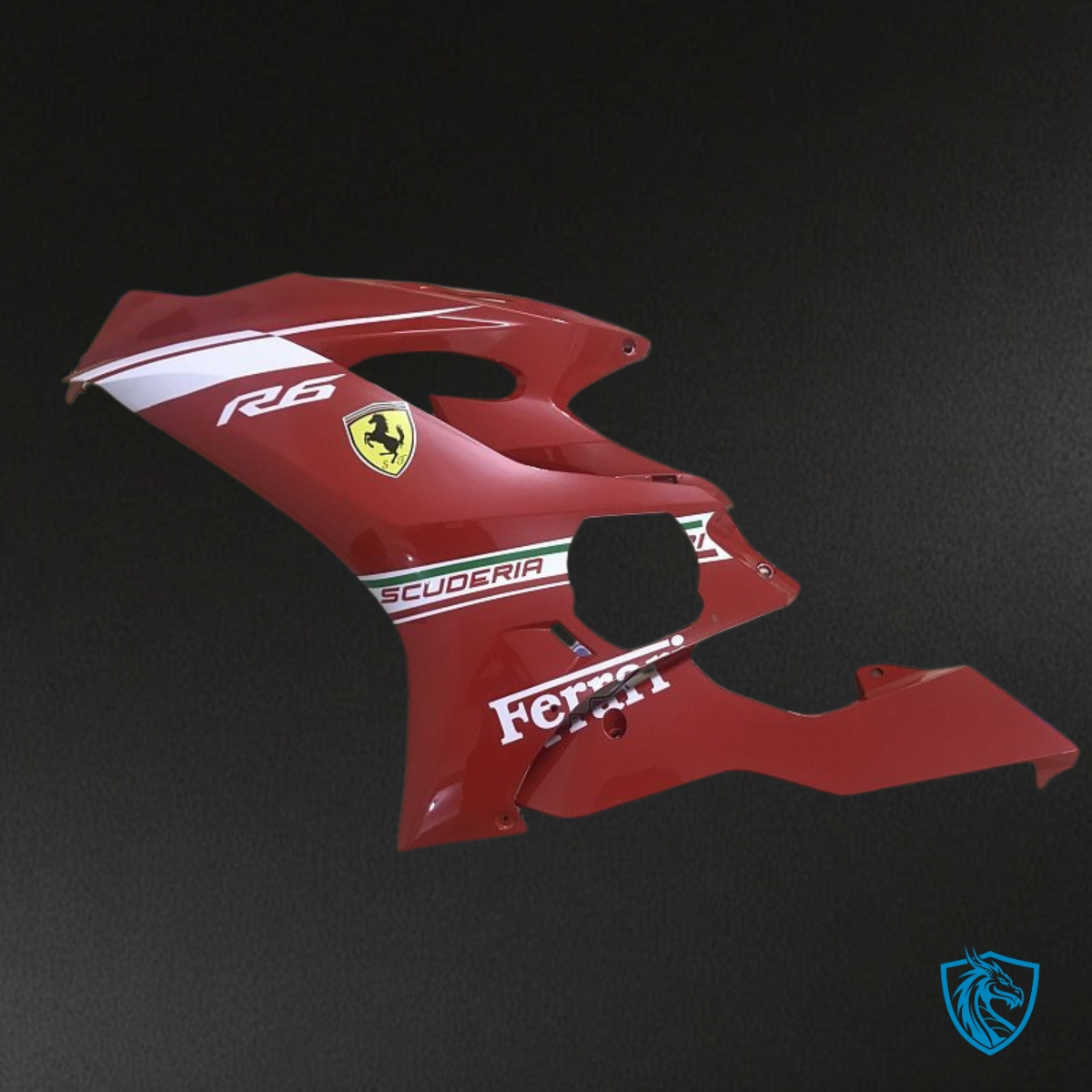 Yamaha YZF R6 (2017-2019) Red & White Ferrari Fairing Kit - Aftermarket ABS Bodywork