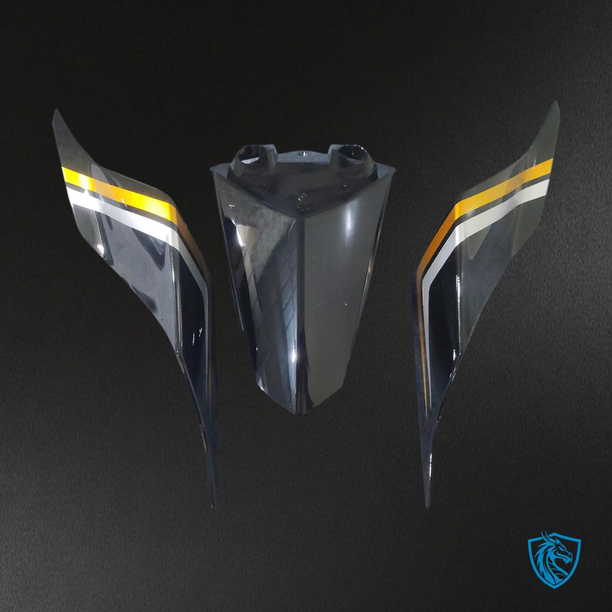 Yamaha YZF R6 (2017-2023) Carbon Fiber Gold & Black - Aftermarket Fairing Kit