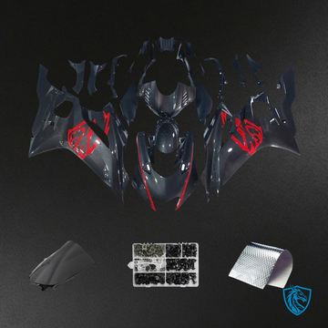 Yamaha YZF R6 (2017-2023) Carbon Fiber Red & Black - MERGEment Fairing Kit