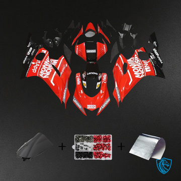 Yamaha YZF R6 (2017-2023) Glossy Black & Orange - MERGEment Fairing Kit