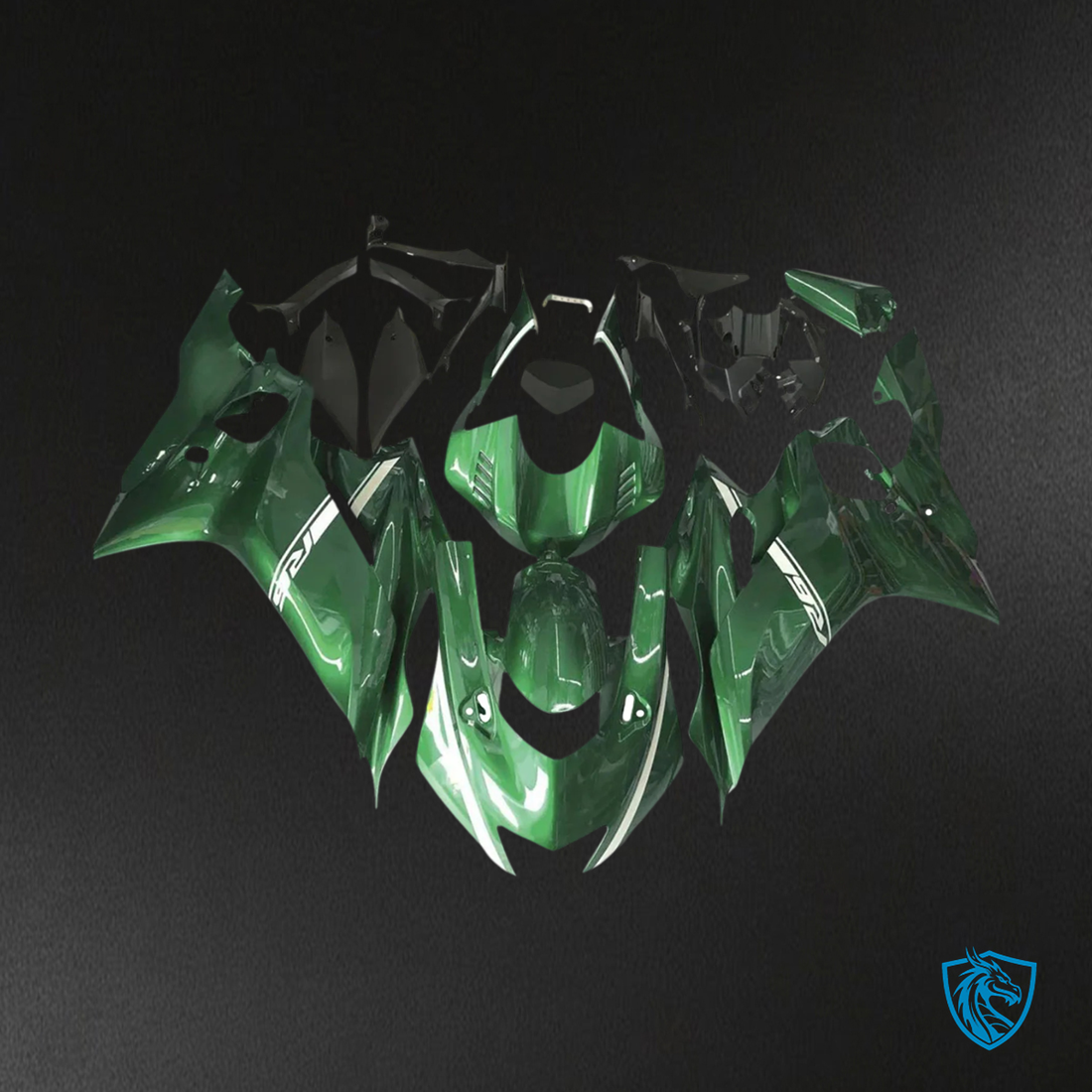 Yamaha YZF R6 (2017-2023) Glossy Dark Green Custom - Fairing Kit