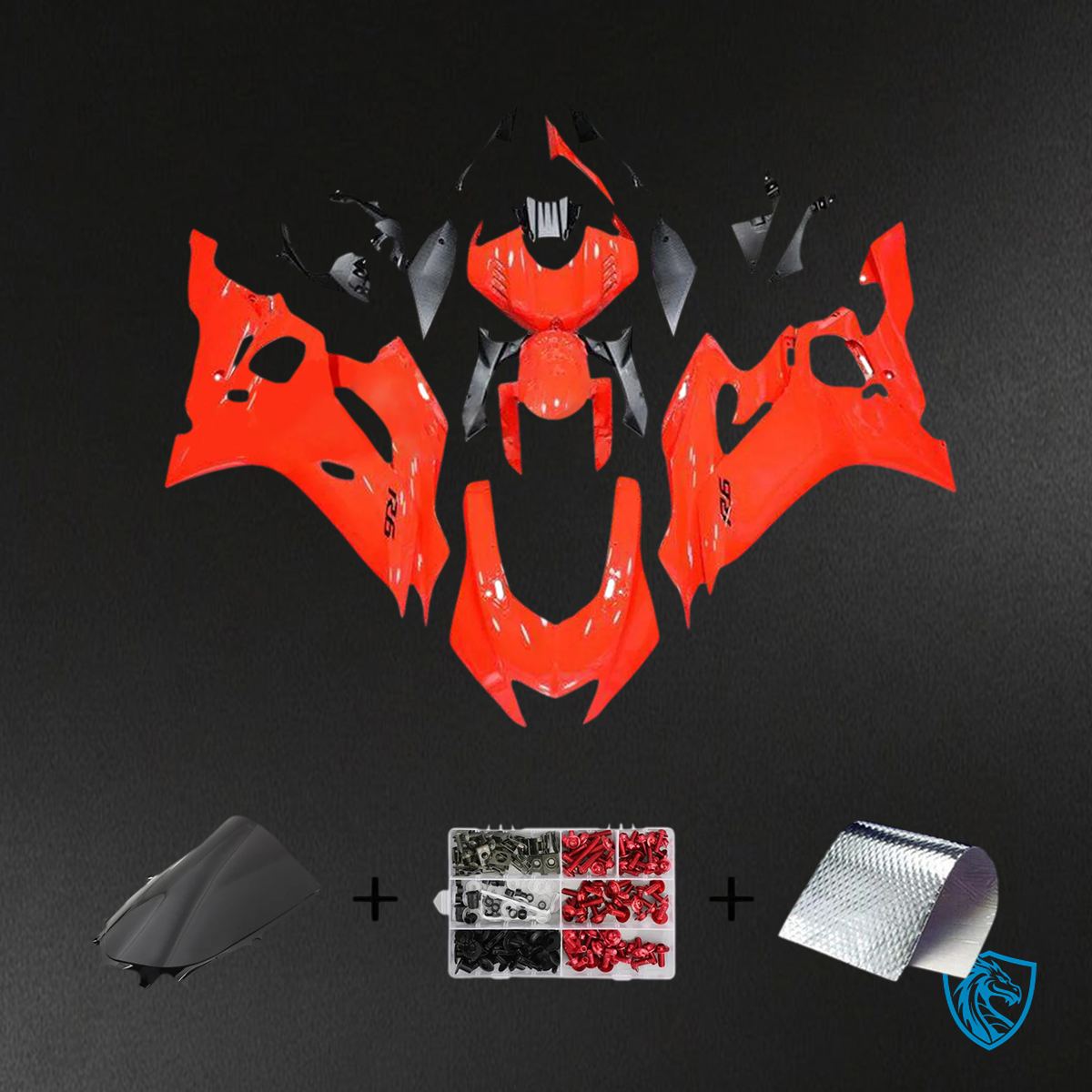Yamaha YZF R6 (2017-2023) Glossy Orange - MERGEment Motorcycle Fairing Kit